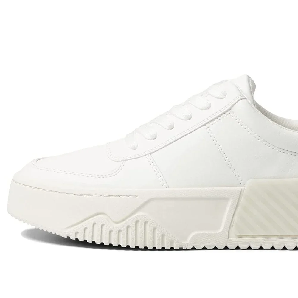 Steve Madden Sonic White Platform Sneakers Flats Shoes Multi Size New - Picture 3 of 7